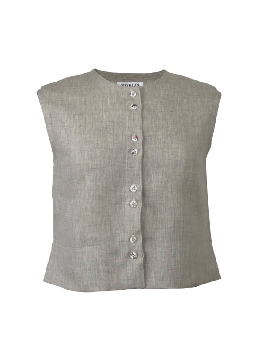 Simplicity Shirt – Sleeveless Linen